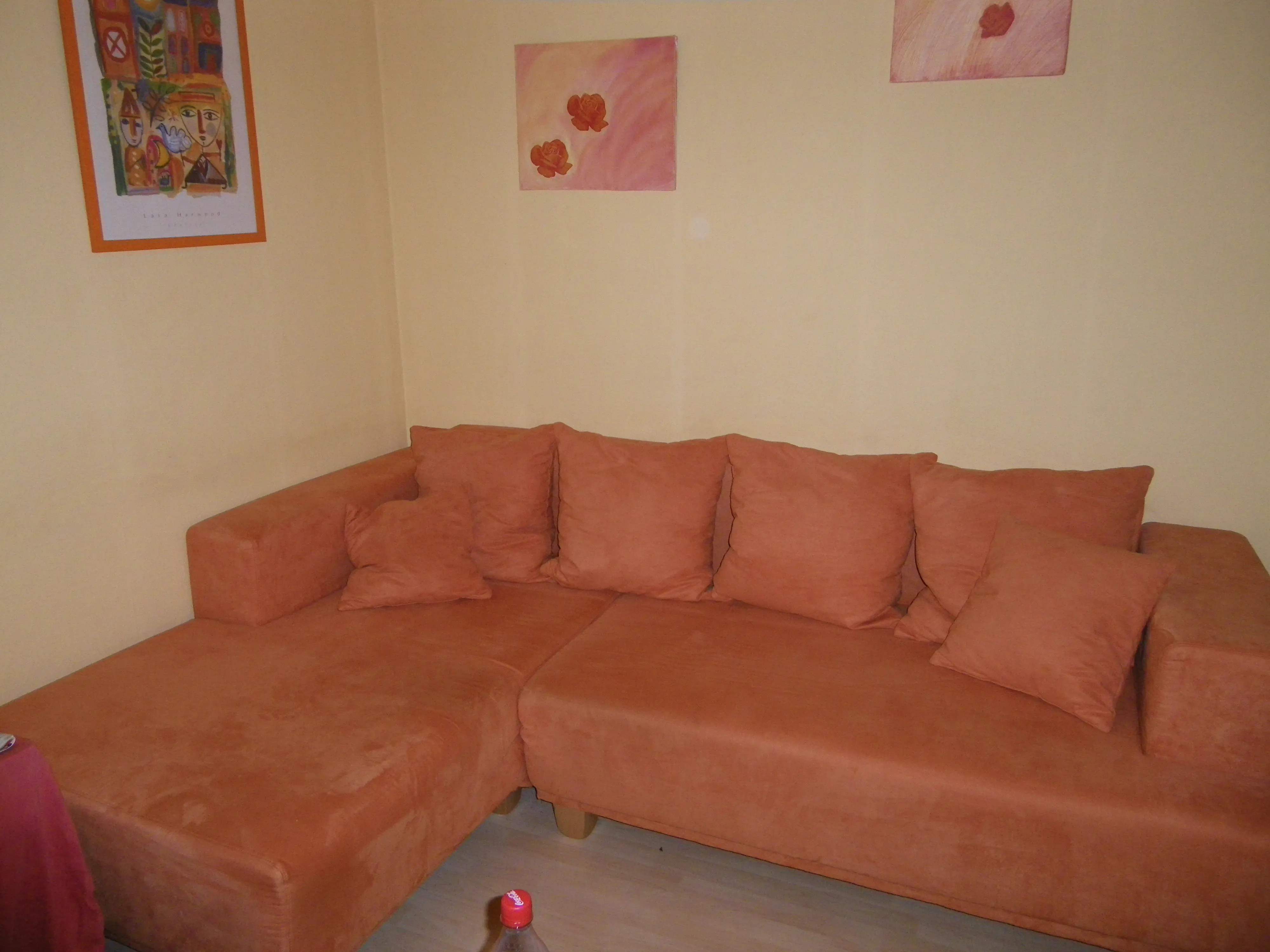 terracotta eckcouch mit bettkasten