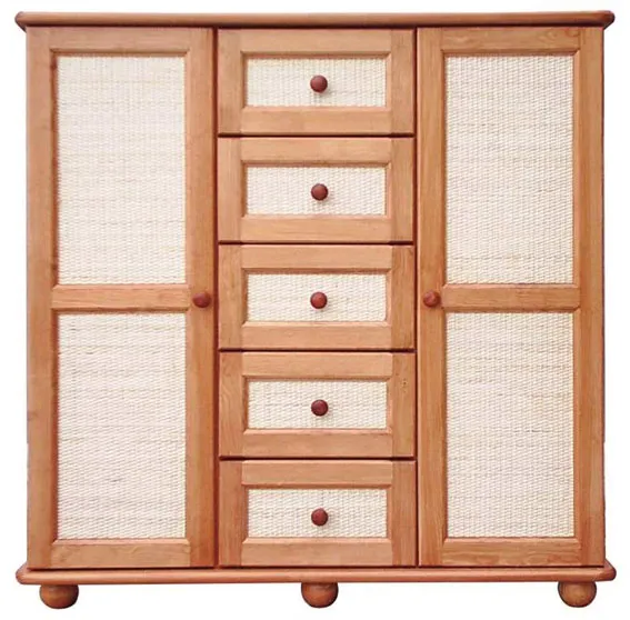 Holzmöbel. Kommode Rattan KR 125/5