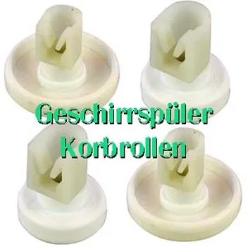 Korbrollen für Geschirrspüler Original AEG mit Halter Rollendurchmesser 40 mm