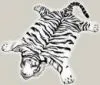 Tigerfell in braun oder in weiss