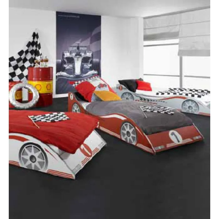 Kinderzimmer Liege Racing 90x200 ein Traum für den kleinen Rennfahrer