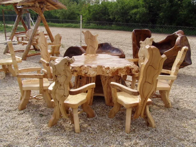 Massivholzmöbel für Esszimmer, Terrasse,