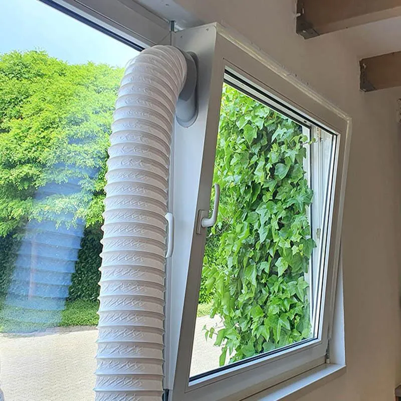 System für Fensterabdichtung, Klimageräteanschluss, Abluftschlauch Fenster von a