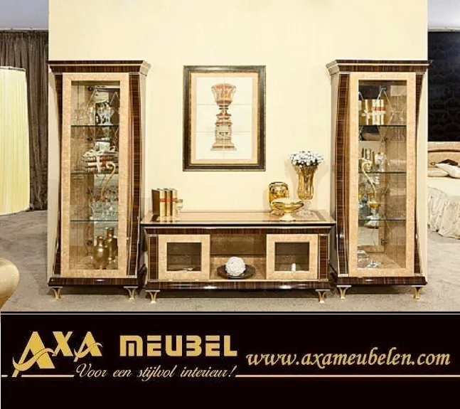 Klassische Italienische Hochglanz Wohnzimmer AXA Möbeln