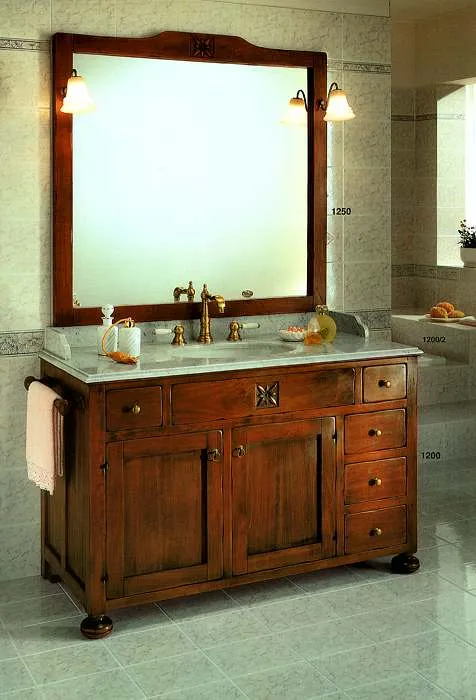 Landhausstil Badmöbel Ricordi 130 cm Breit