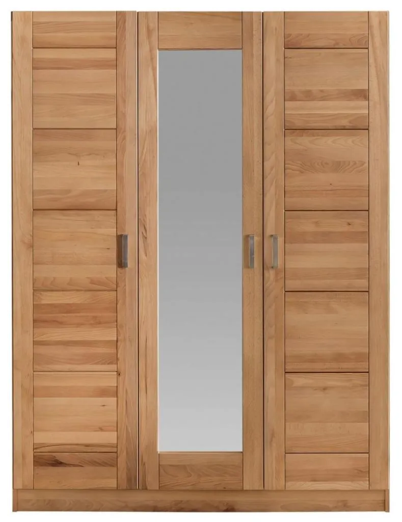 Kleiderschrank 3trg. Spiegel Thomas/ Tollow 3S Kernbuche massiv