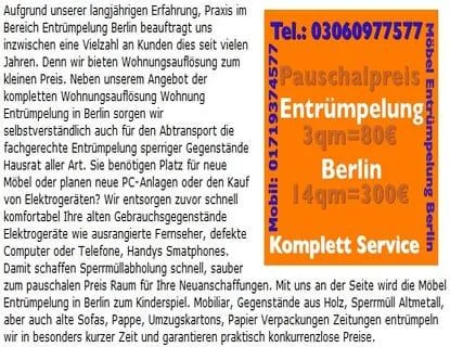 Entrümpelungen Berlin