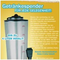 Partykracher! Bierzapfsäule für 4 Ltr, Getränkesäule mit Kühlung